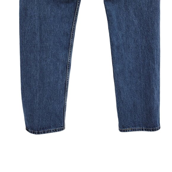 Levis 505 Regular Vintage Mens Jeans Actual Size 36x32 Straight Leg Denim Blue - Picture 5 of 7